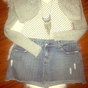Wet Seal Jean Mini Skirt